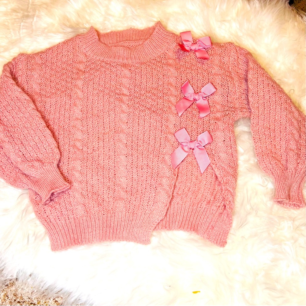 Toddler girl pink sweater size 3T in excellent condition